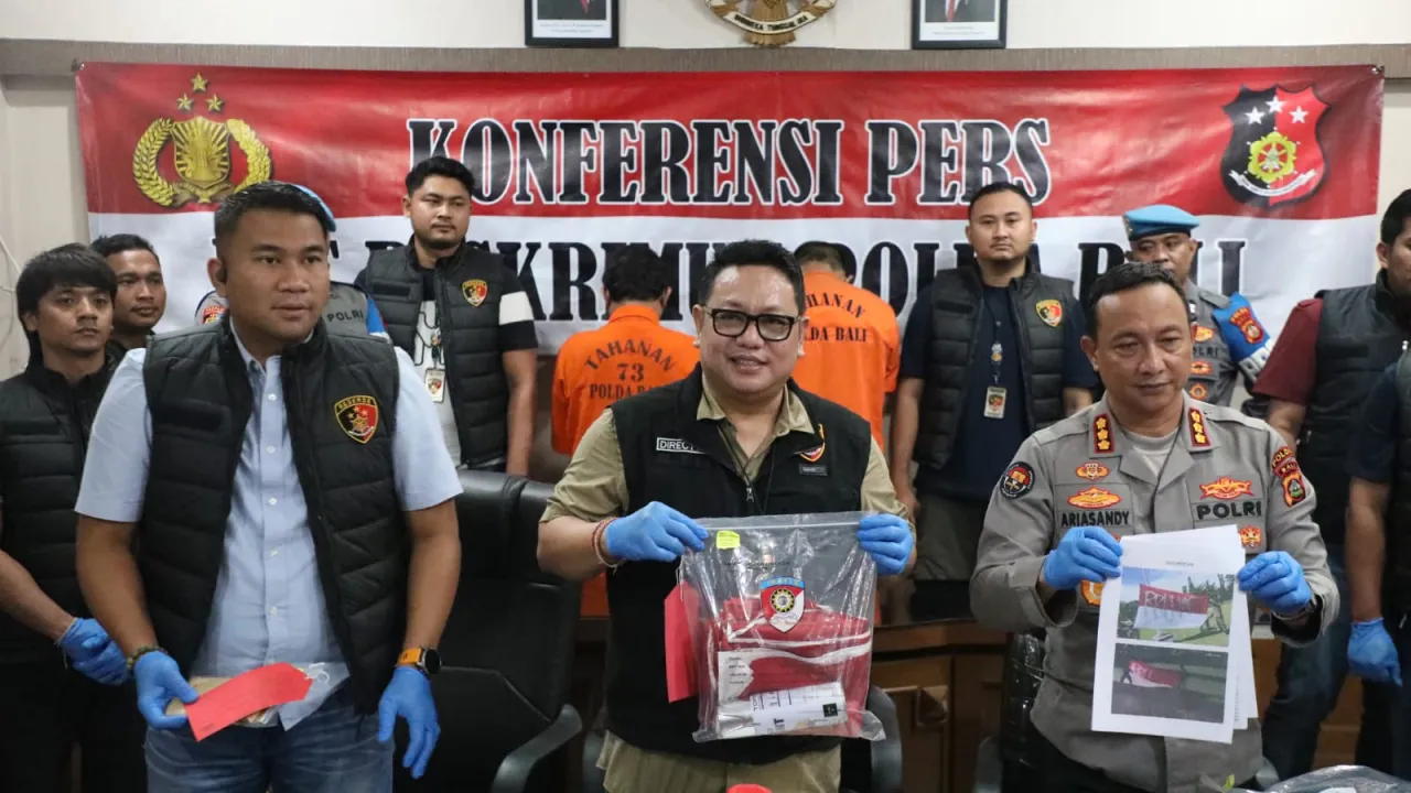 Kurang Dari Empat Jam Tim Gabungan Polda Bali dan Polres Jembrana Bekuk Dua Pelaku Vandalisme 
