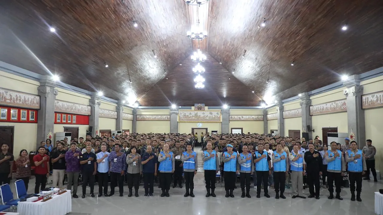 Karo SDM Polda Bali Pimpin Penandatanganan Pakta Integritas Calon Bintara Brimob Polri 2026