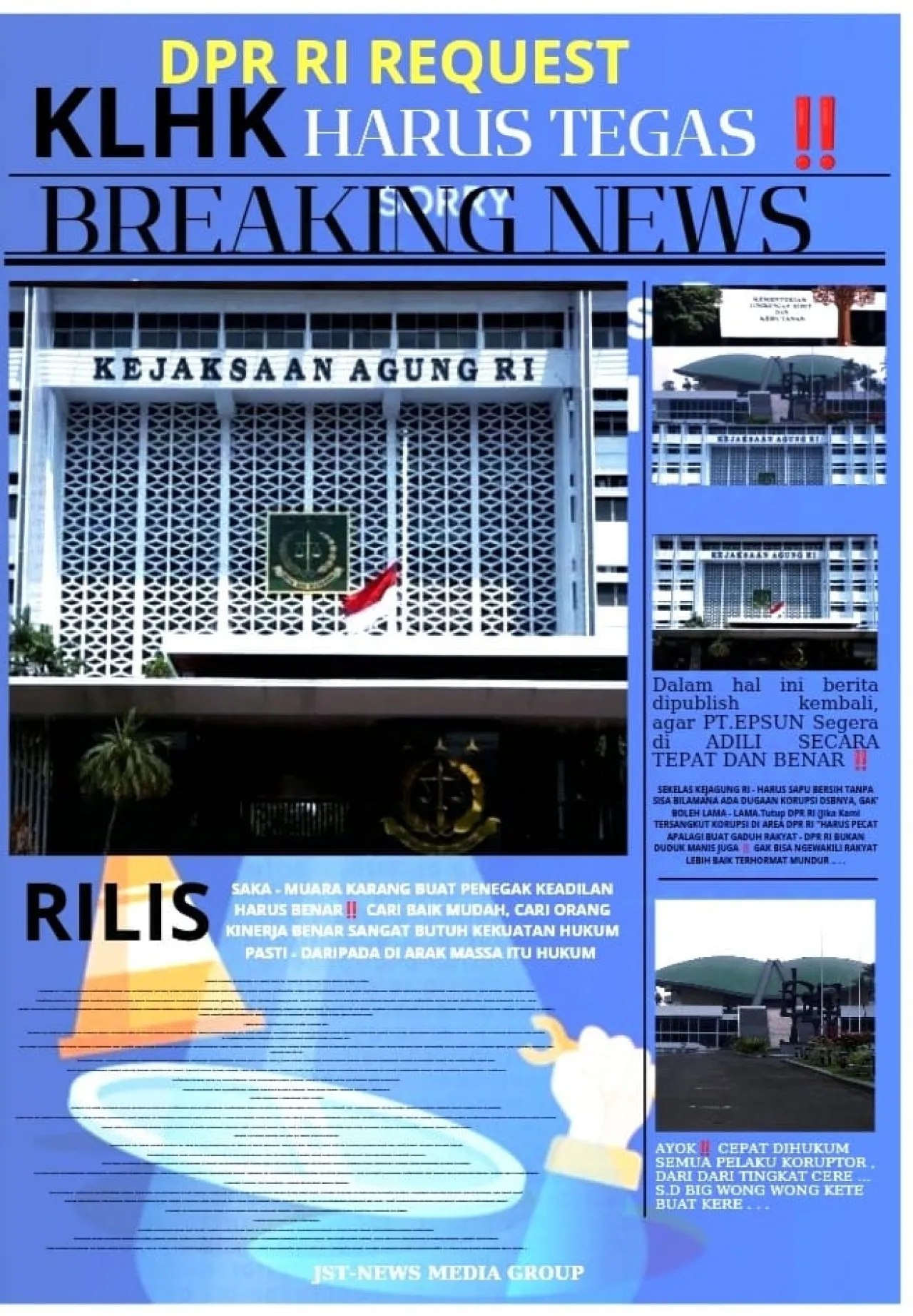DPR RI REQUEST,,KLHK Harus Bertindak Tegas. 