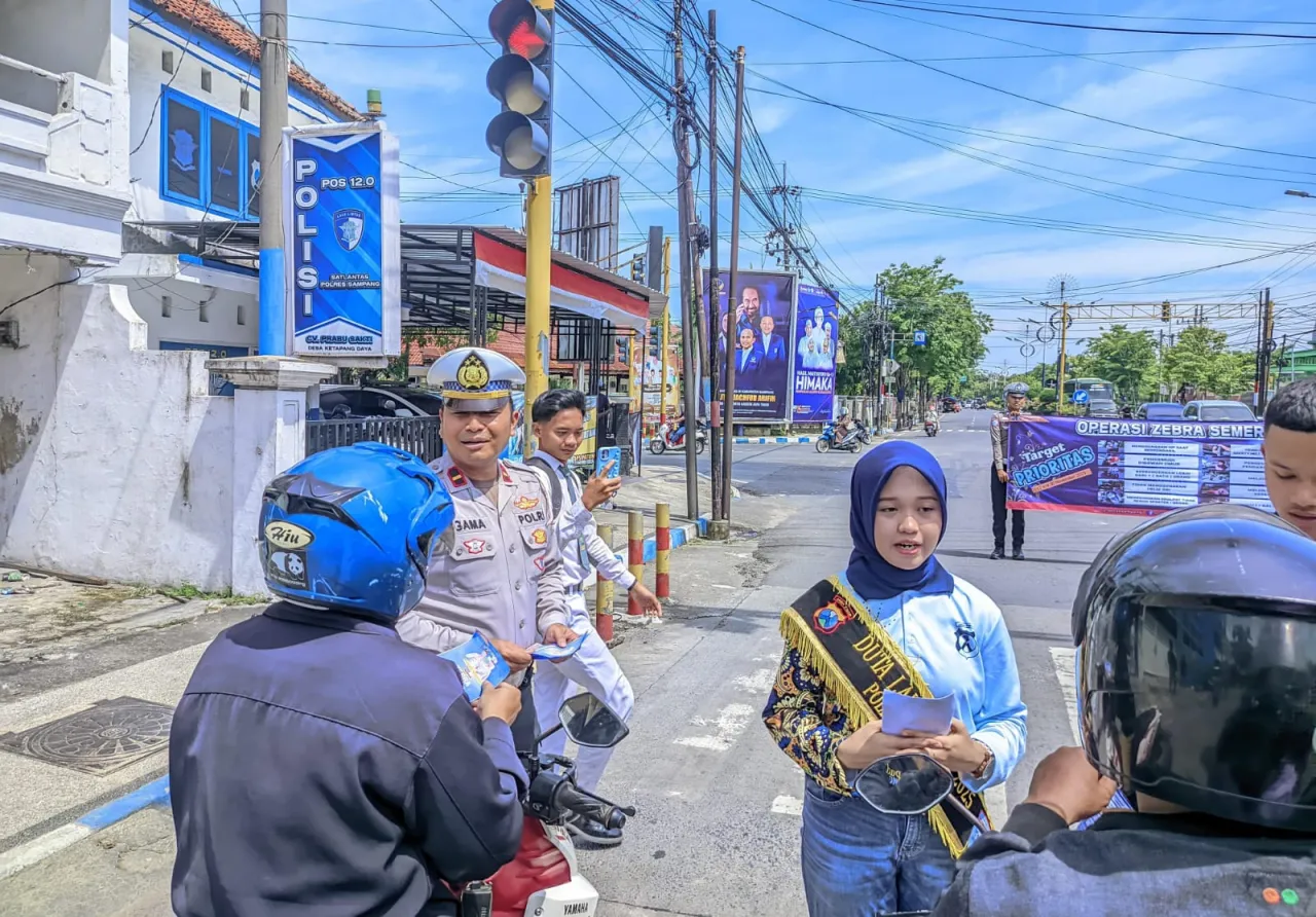 Satlantas Polres Sampang Gelar Sosialisasi Operasi Zebra Semeru 2025