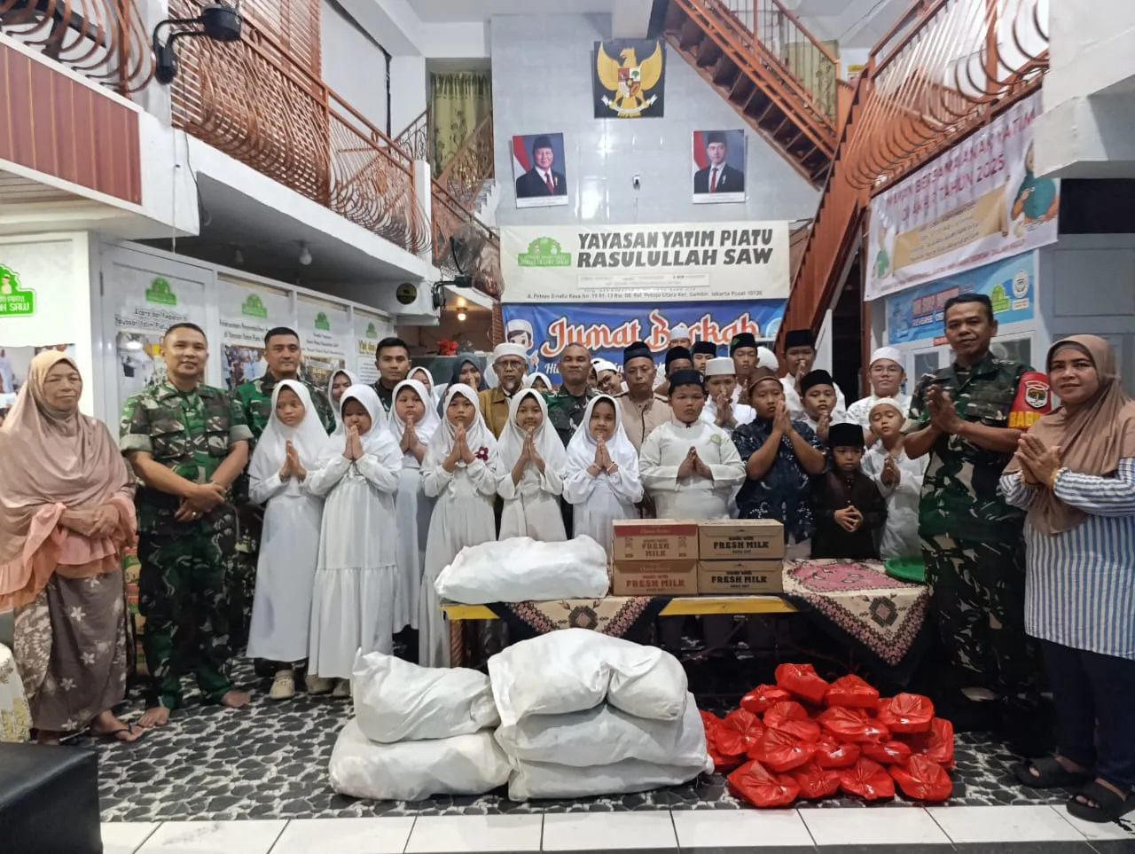 Kodim 0501/Jakarta Pusat Tetap Melaksanakan Kegiatan Cinta Anak Yatim Piatu
