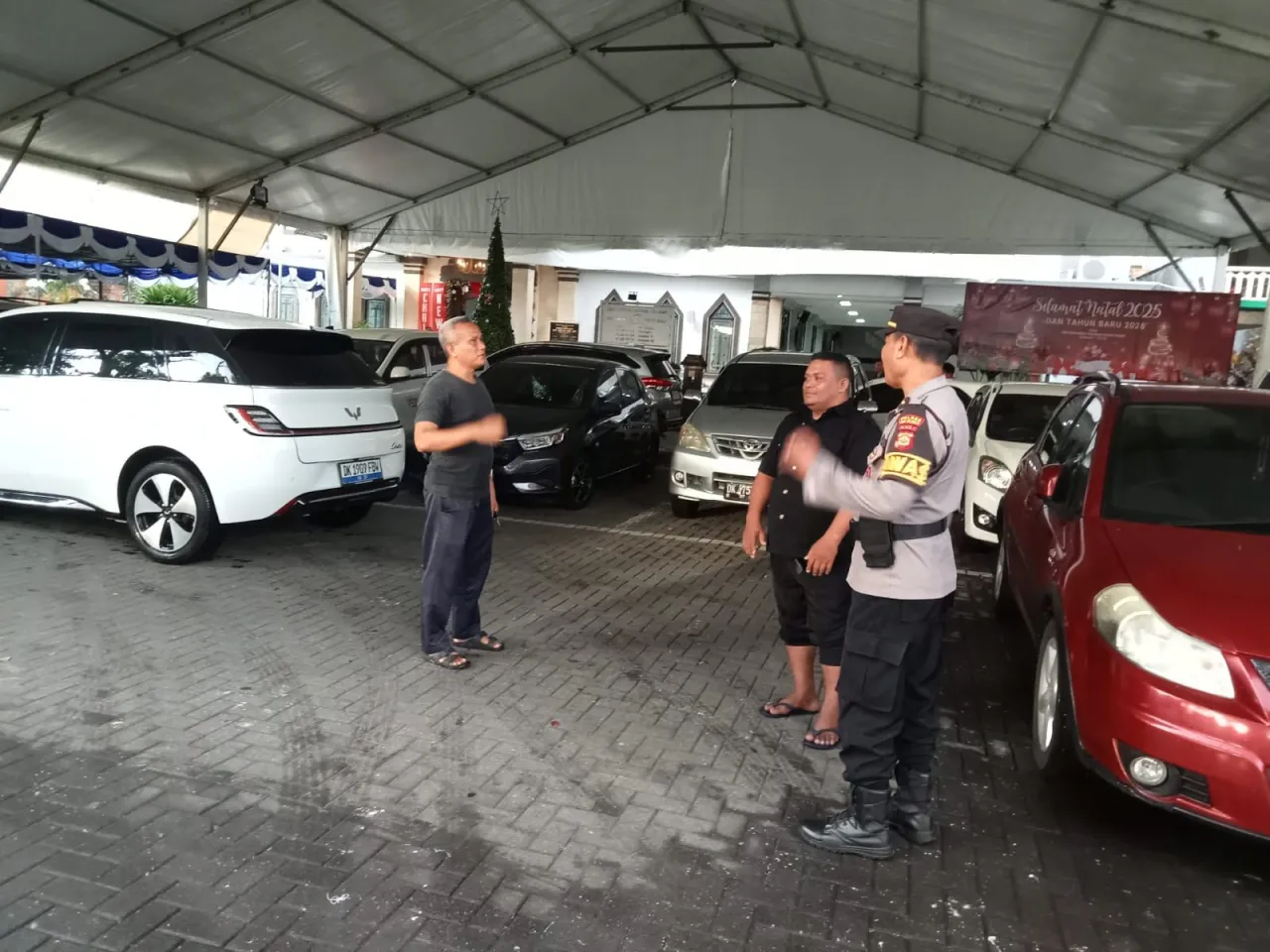 Polres Bandara Siagakan Personel Amankan Ibadah Minggu di Gereja Ekklesia