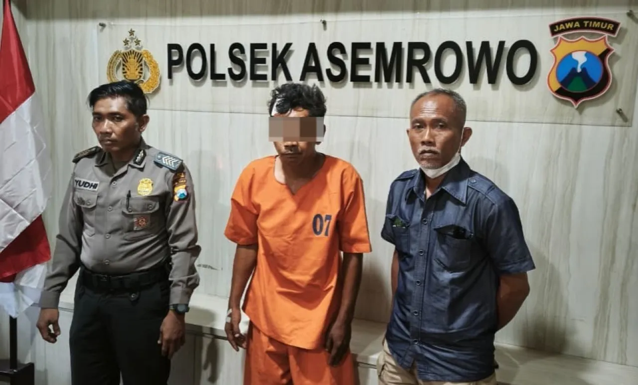 Unit Reskrim Polsek Asemrowo Amankan Residivis Pencuri Kompor di Greges Jaya