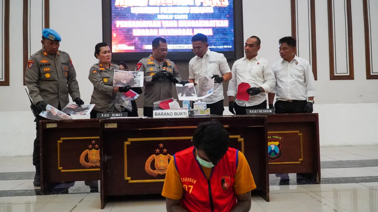 Polrestabes Surabaya Amankan Pelaku Penganiayaan Berujung Maut di Ibiza Club Surabaya 