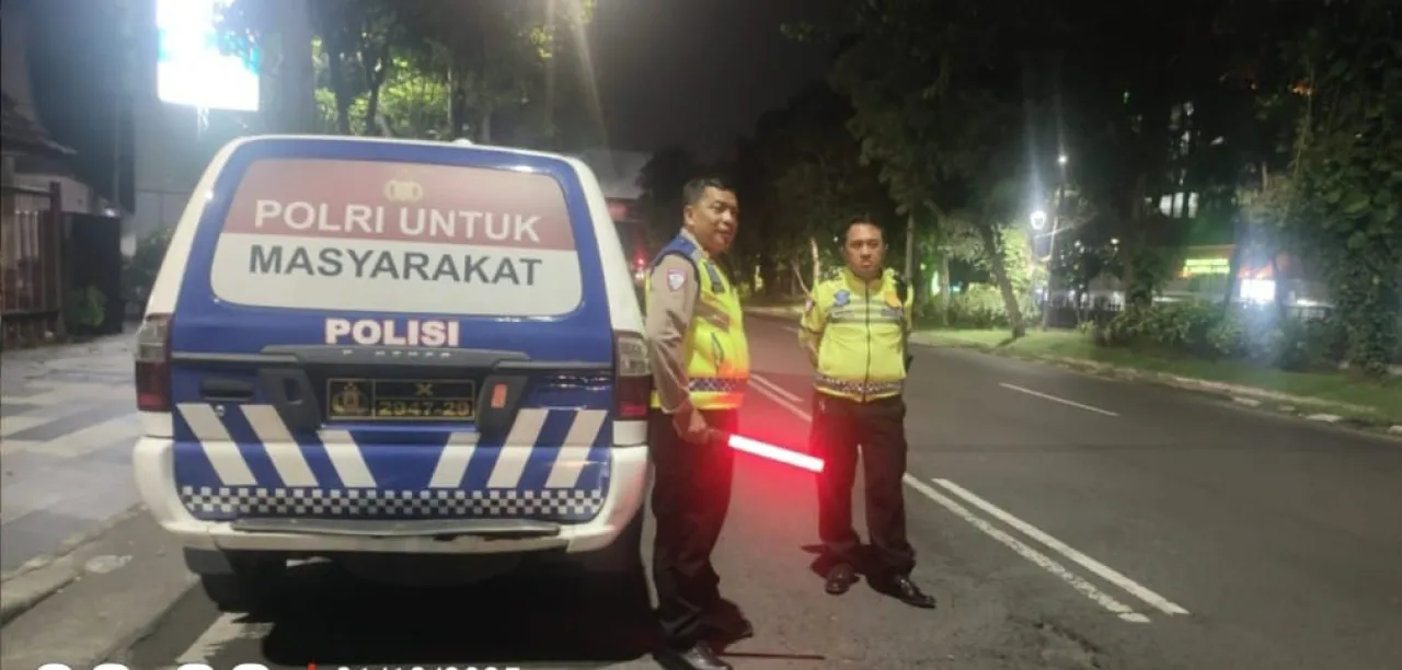 Kanit Lantas Polsek Wonokromo, Gelar Patroli Malam Antisipasi Kriminalitas dan Balap Luar di Jalanan