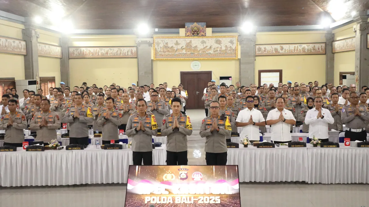 Kapolda Bali Apel Kasatwil: Satukan Komando Kuatkan Barisan Demi Stabilitas Kamtibmas Bali