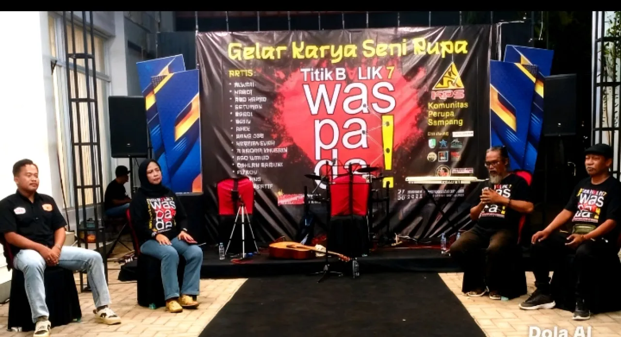 Hidupkan Nadi Kesenian, Komunitas Perupa Sampang Gelar Pameran "Titik Balik 7 : Waspada!