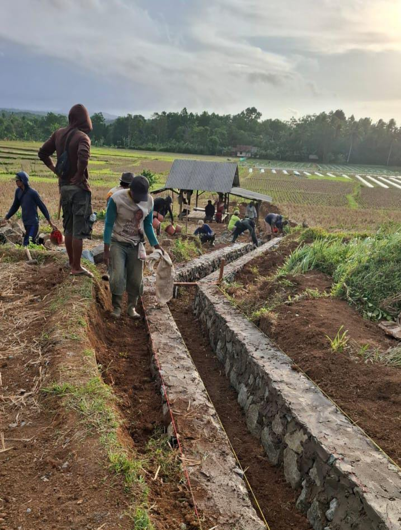 Warga Sambut Baik Pembangunan P3A di Kampung Bejod Cidangder, Desa Cijaralang