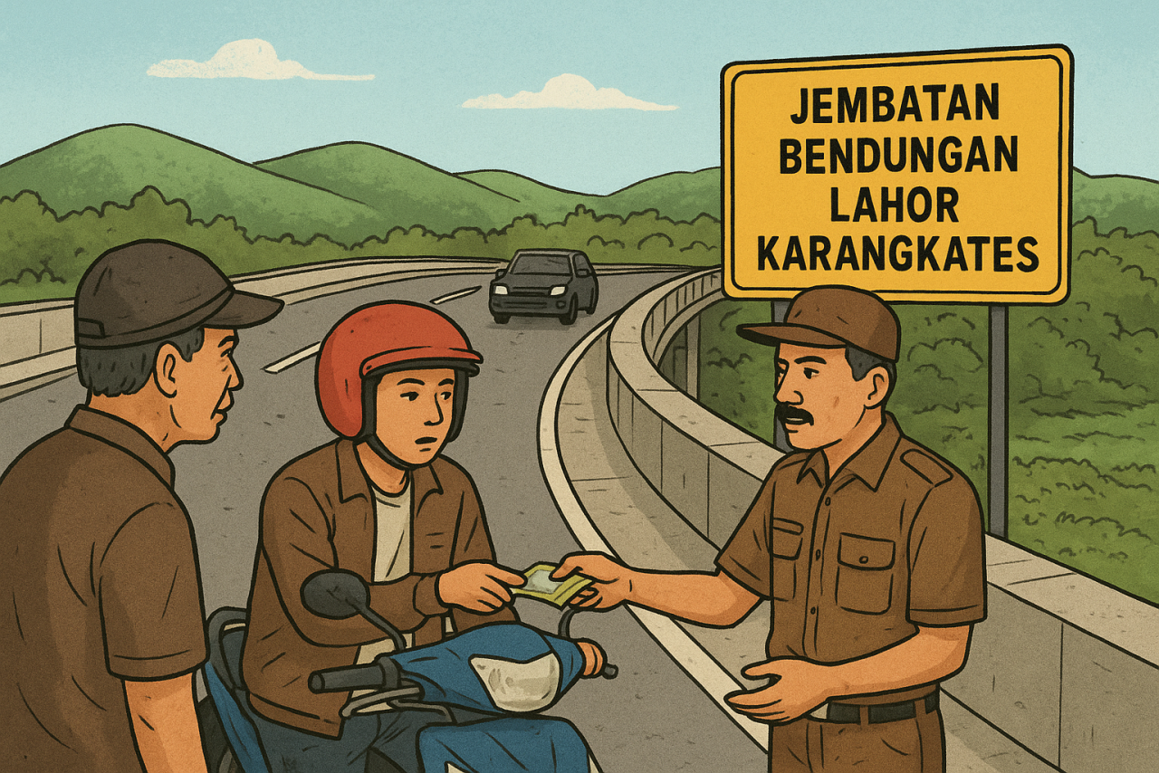 Viral! Pungutan di Jembatan Lahor Karangkates Disorot, Warga Protes, LIRA Desak PJT I Transparan Soal Uang Rakyat