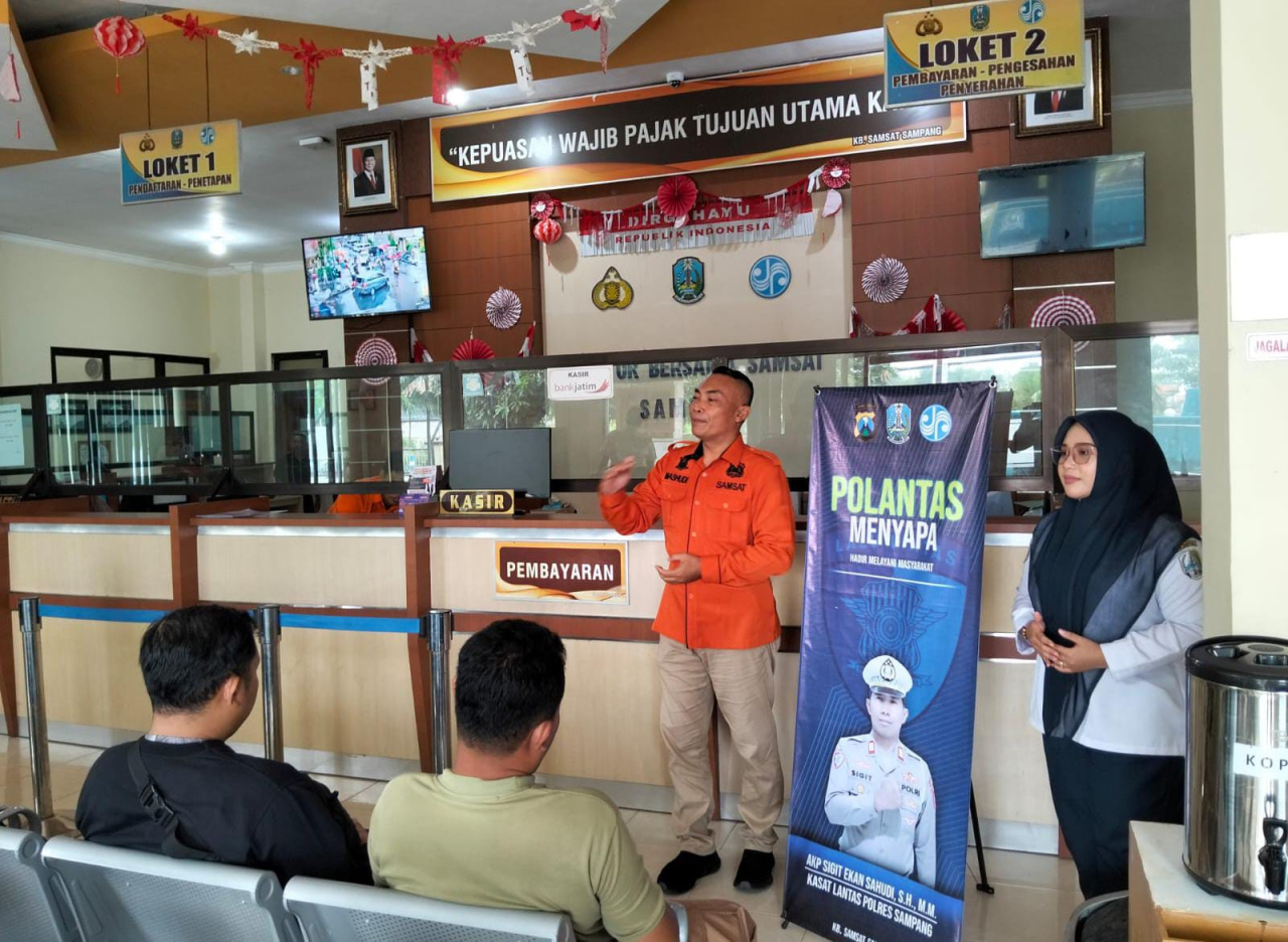 Samsat Polres Sampang Gencarkan Sosialisasi Pemutihan Pajak dan Pembebasan BBN KB
