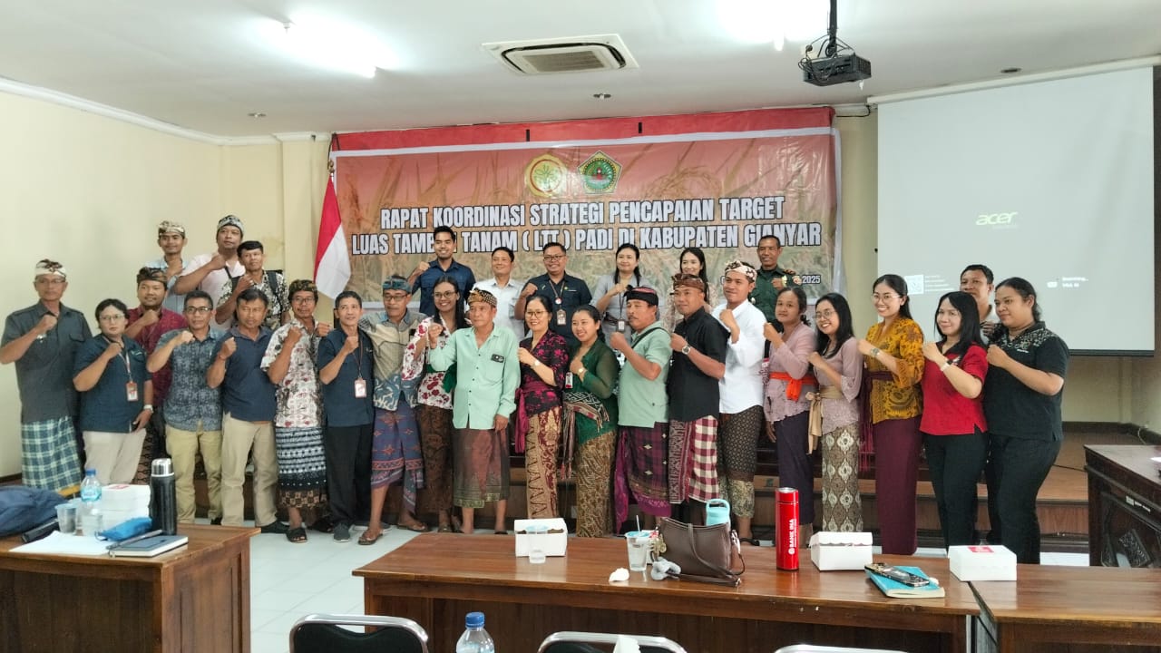 Kodim 1616/Gianyar Dukung Upaya Pemerintah Capai Target Luas Tambah Tanam Padi
