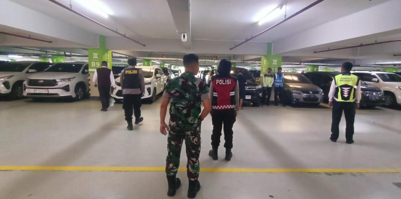 Polres Bandara Ngurah Rai Bersama TNI AU dan Avsec Intensifkan Patroli Terpadu Jaga Keamanan Bandara