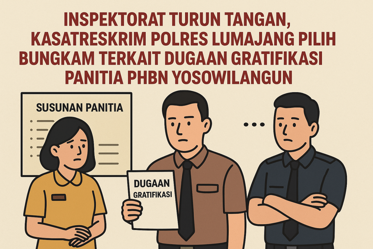 Inspektorat Turun Tangan, Kasatreskrim Polres Lumajang Pilih Bungkam Terkait Dugaan Gratifikasi Panitia PHBN Yosowilangu