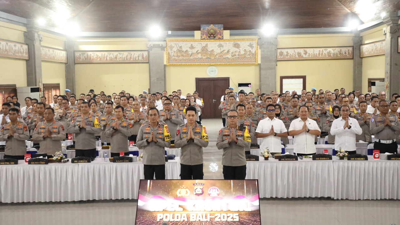 Kapolda Bali Apel Kasatwil: Satukan Komando Kuatkan Barisan Demi Stabilitas Kamtibmas Bali