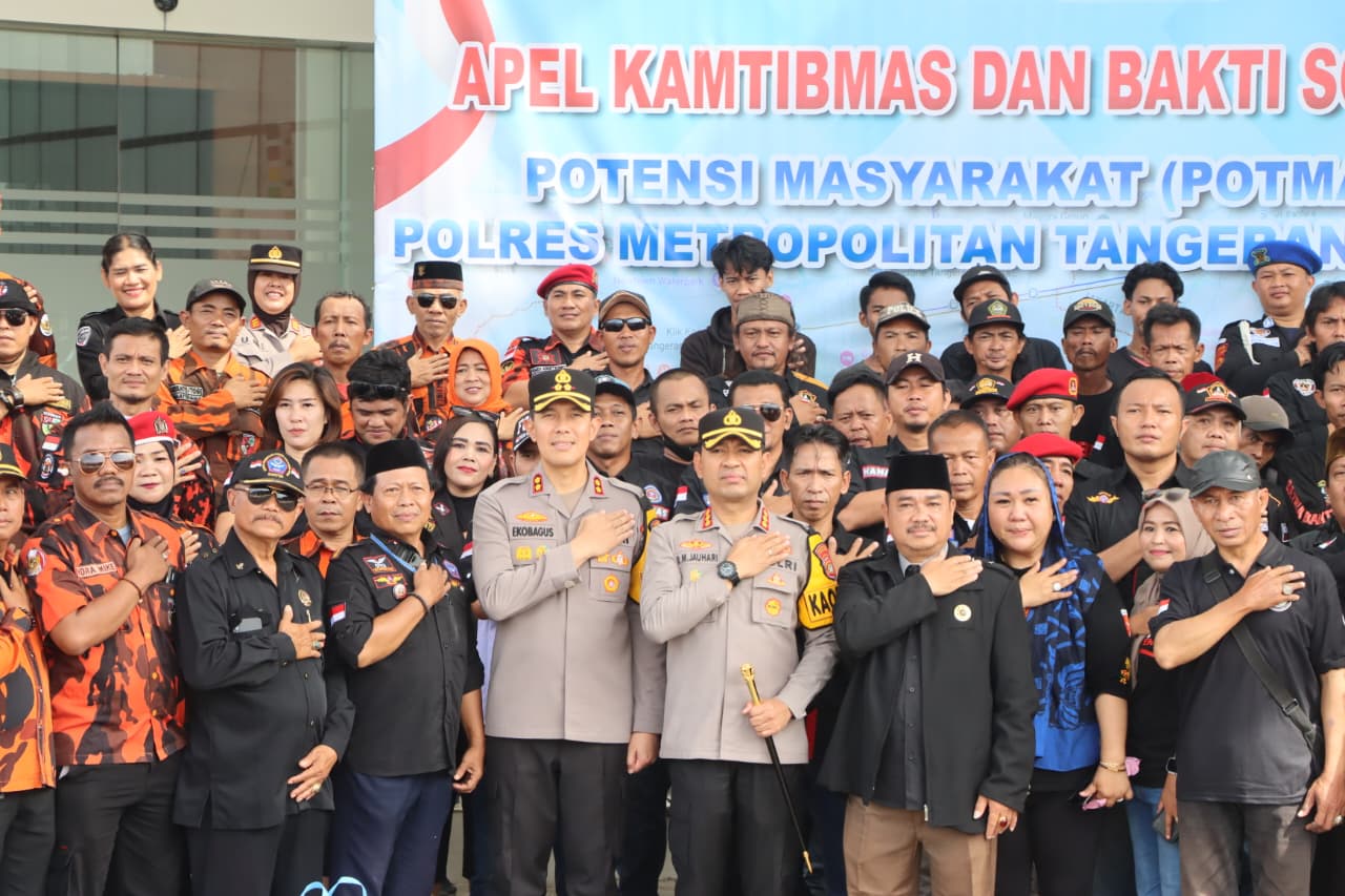 Kapolres Metro Tangerang Kota Tegaskan Keamanan Tanggung Jawab Bersama Lewat Apel POTMAS*