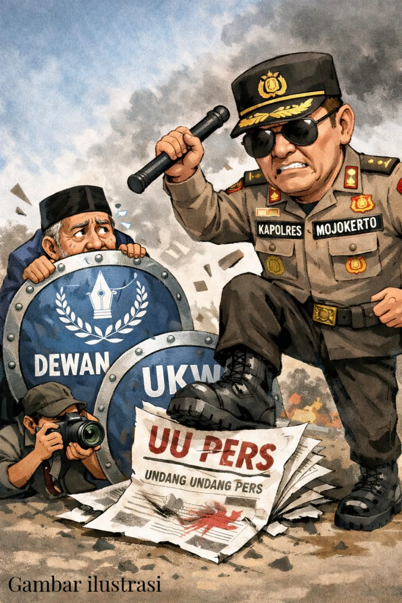 Dewan Pers & UKW Dijadikan Tameng, Ketua FWJ Kritik Keras Kapolres Mojokerto