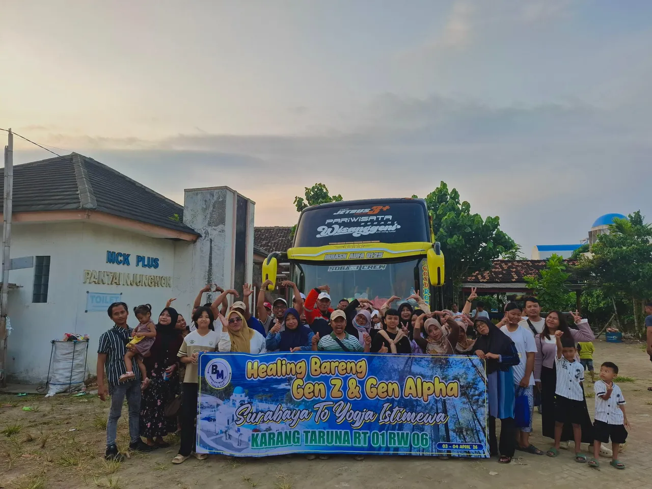 Gen Z & Gen Alpha Karang Taruna Kendung Jaya Healing Bareng Surabaya To Jogja, Simak Apa Saja Keseruan?