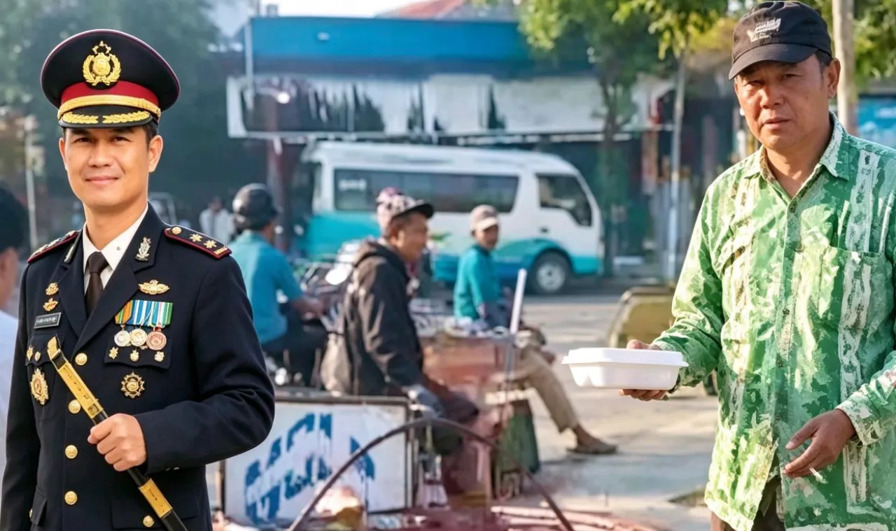 Kapolres Sampang Gandeng Media Salurkan Nasi Kotak untuk Tukang Becak di Momen Jumat Berkah