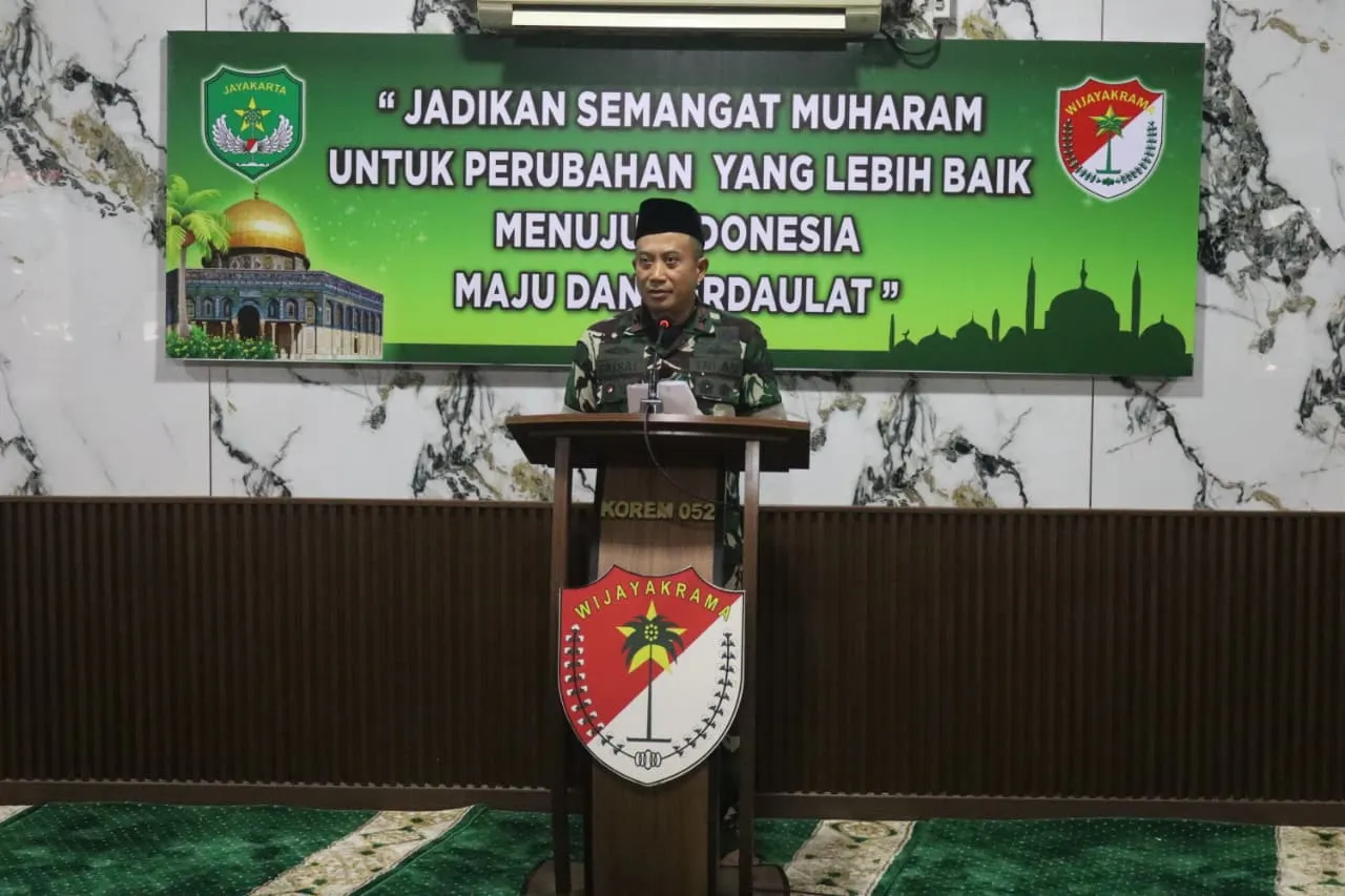 Peringati 1 Muharam 1448 H, Korem 052/Wijayakrama Gaungkan Semangat Perubahan Menuju Indonesia Maju