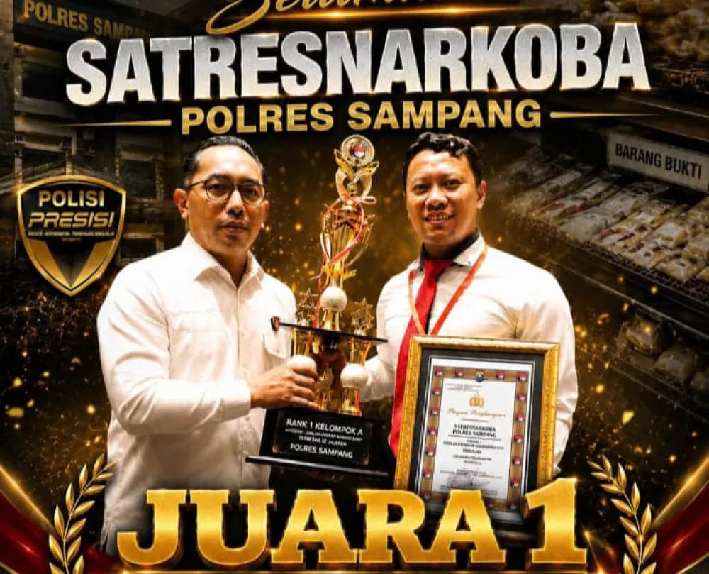 Satresnarkoba Polres Sampang Sabet Juara 1 Ungkap Barang Bukti Terbesar se-Polda Jatim