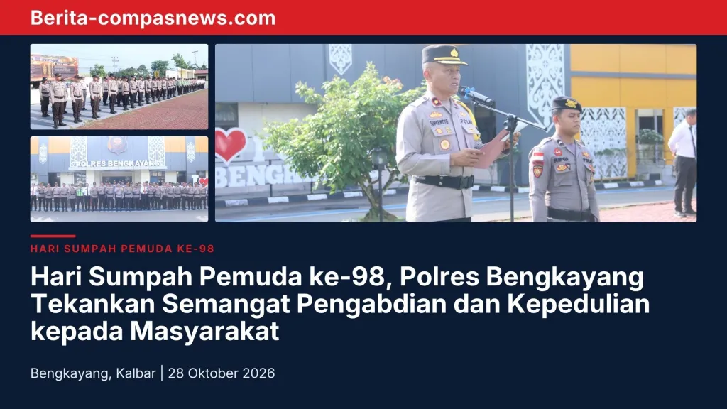 Sumpah Pemuda ke-98, Polres Bengkayang Tegaskan Aksi Nyata!