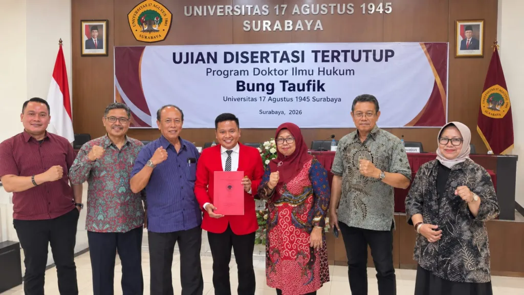 Ketua Umum DPP MADAS SEDARAH Dr. Moh. Taufik Raih Gelar Doktor Ilmu Hukum, Jadi Kebanggaan Organisasi
