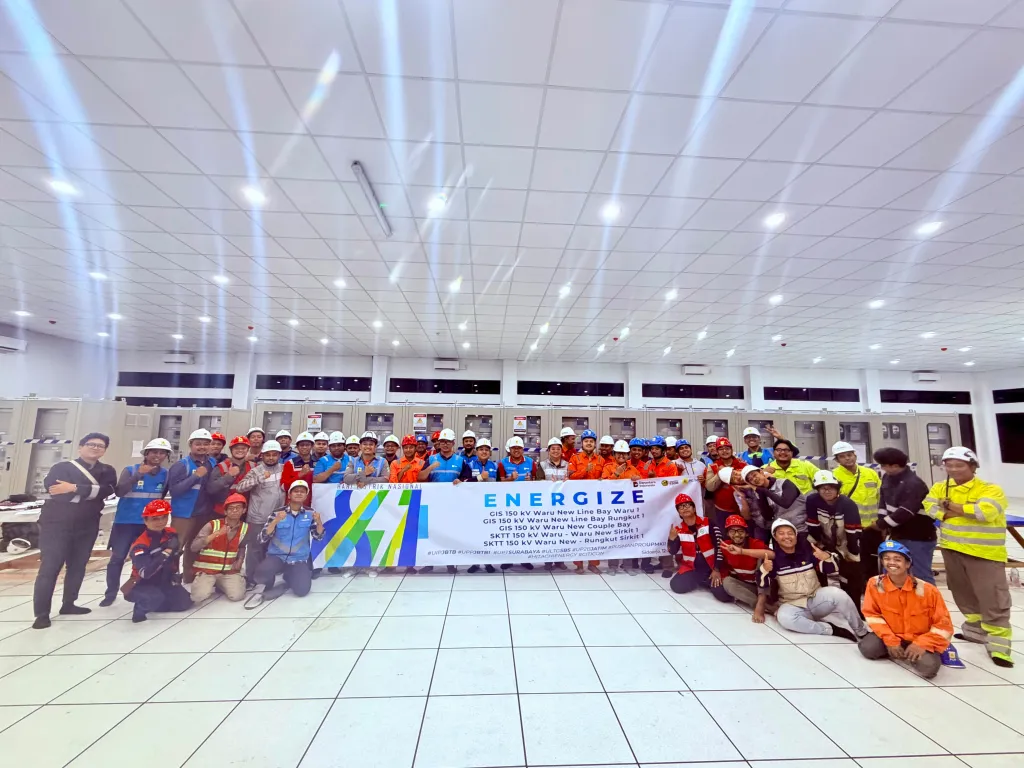 PLN UIP JBTB Sukses Energize GIS 150 kV Waru New, Perkuat Keandalan Listrik Sidoarjo dan Surabaya