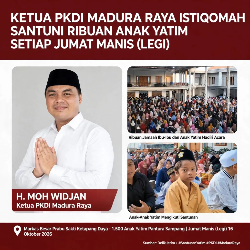Rutin Tiap Jumat Manis, H. Moh Widjan dan dr. Cica Herlina Muliakan 1.500 Anak Yatim Pantura