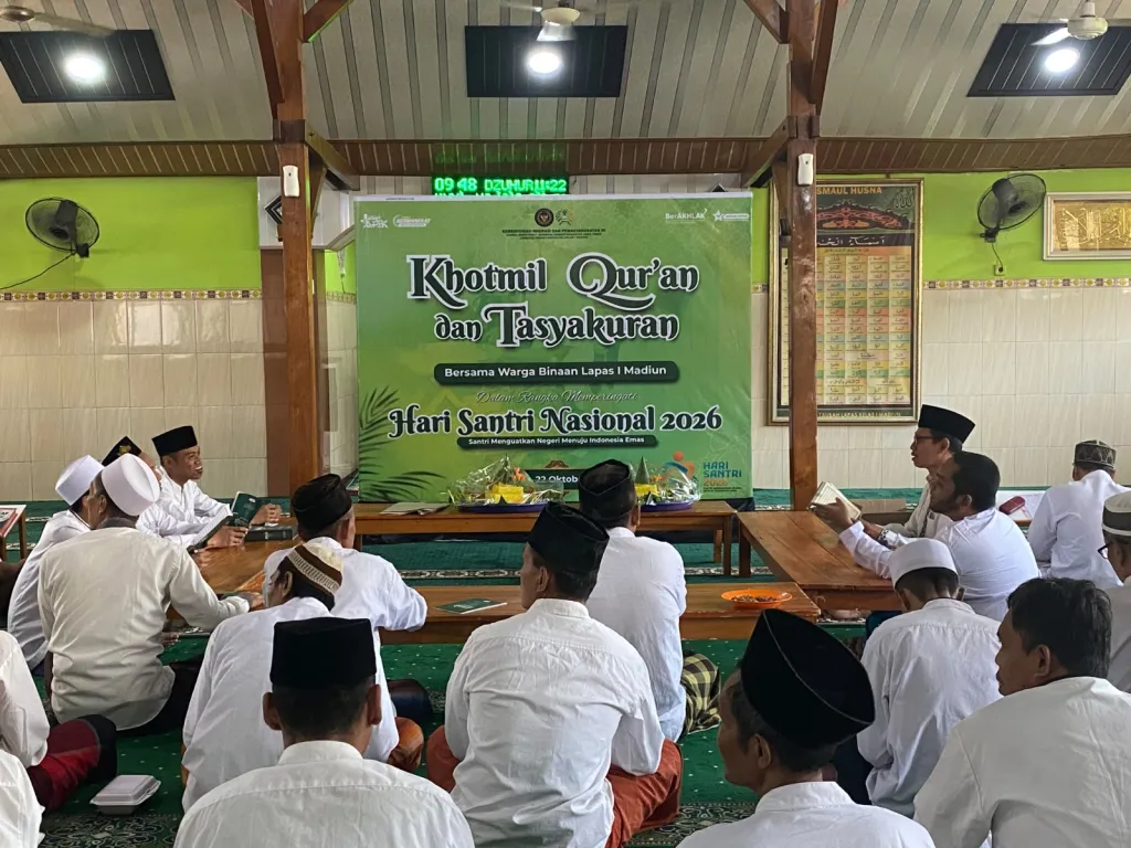 Cahaya Santri dari Balik Jeruji, Lapas Kelas I Madiun Perkuat Pembinaan Keagamaan