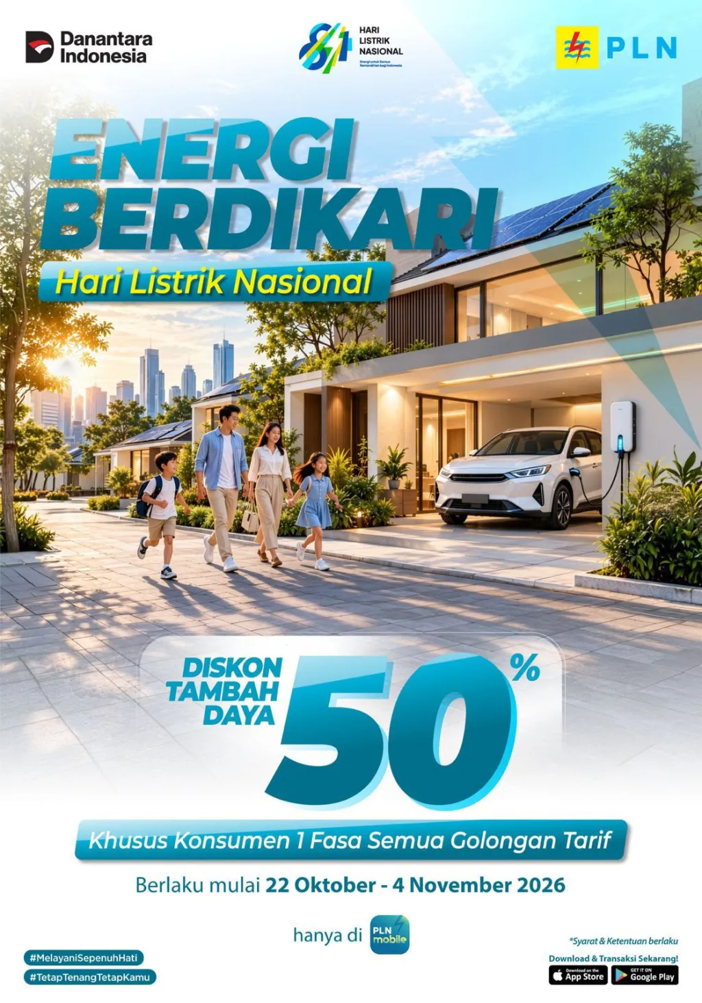 Semangat Sumpah Pemuda dan Sambut Hari Listrik Nasional, PLN Hadirkan Diskon Tambah Daya 50 Persen