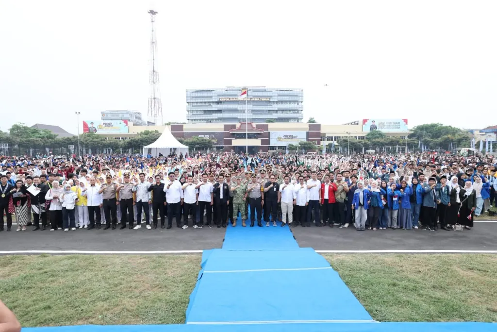 Momentum Sumpah Pemuda, 5.000 Mahasiswa dan Santri Gelar Konsolidasi Akbar di Mapolda Jatim