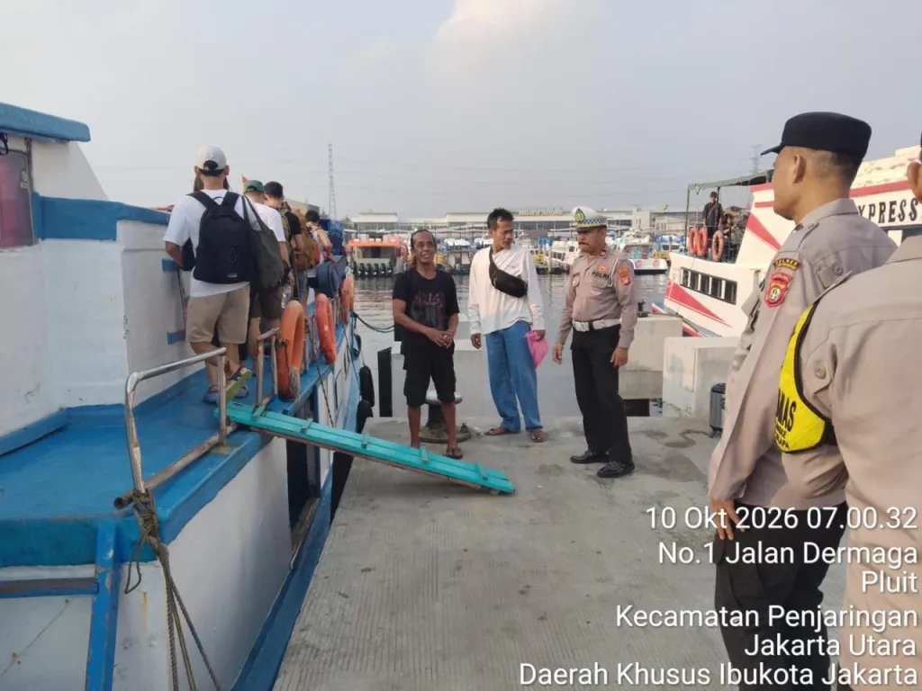 Polres Priok Laksanakan Pekayanan dan Pengamanan Akses Wisata Kepulauan Seribu, Utamakan Keselamatan Penumpang