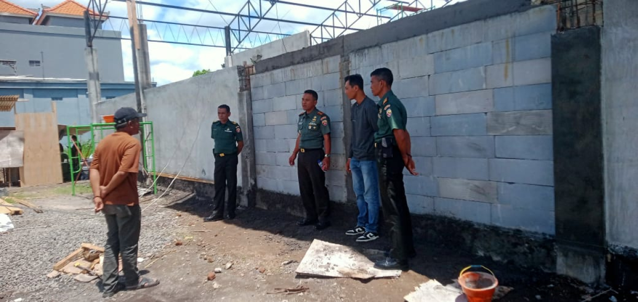 Dandim 1616/Gianyar Tinjau Pembangunan KDKMP di Pering dan Ikuti Vidkon Wakil Panglima TNI