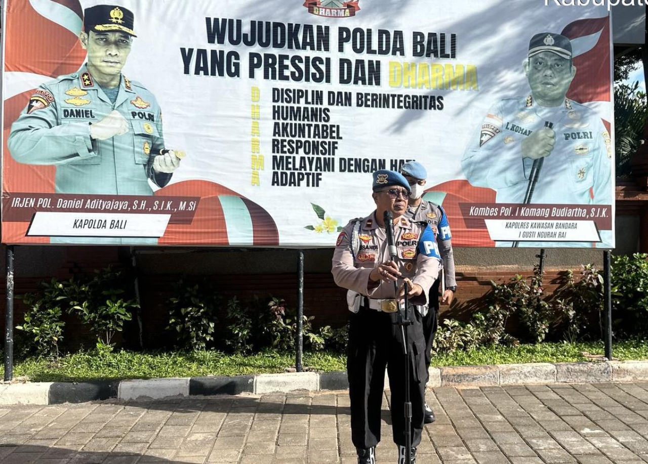 Cegah Pelanggaran Personel, Sipropam Polres Bandara Ngurah Rai Gelar Gaktibplin