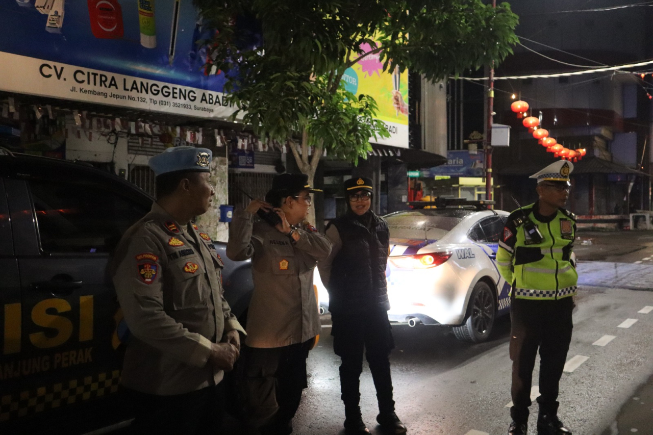 Pastikan Situasi Aman dan Kondusif, Polres Pelabuhan Tanjung Perak Gelar Gelar Patroli Cipta Kondisi