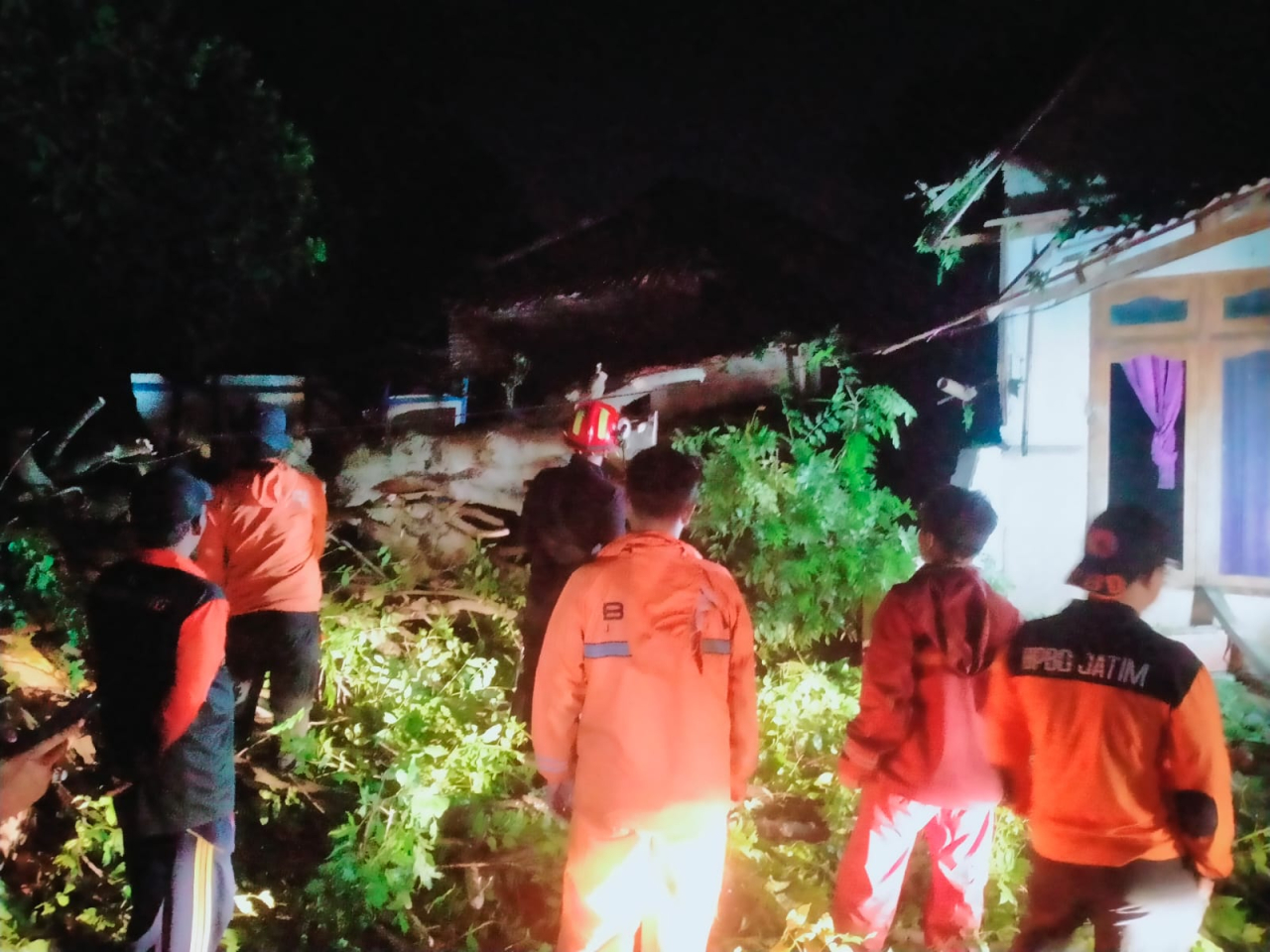 Diterjang Angin Kencang, Puluhan Pohon Tumbang dan Rumah Warga di Camplong Rusak