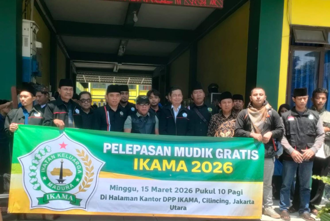 IKAMA Fasilitasi Mudik Gratis, Belasan Bus Diberangkatkan dari Kantor DPP