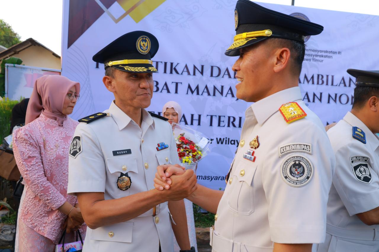 Resmi Dilantik, 4 Pejabat Baru Lapas I Madiun Siap Emban Amanah