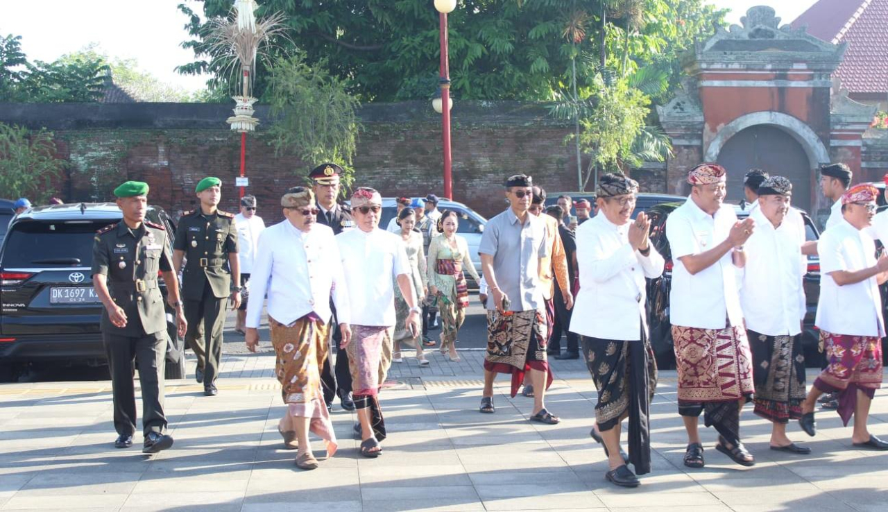 Kodim 1616/Gianyar Tunjukkan Ketegasan Kawal HUT ke-255, Upacara Berlangsung Khidmat