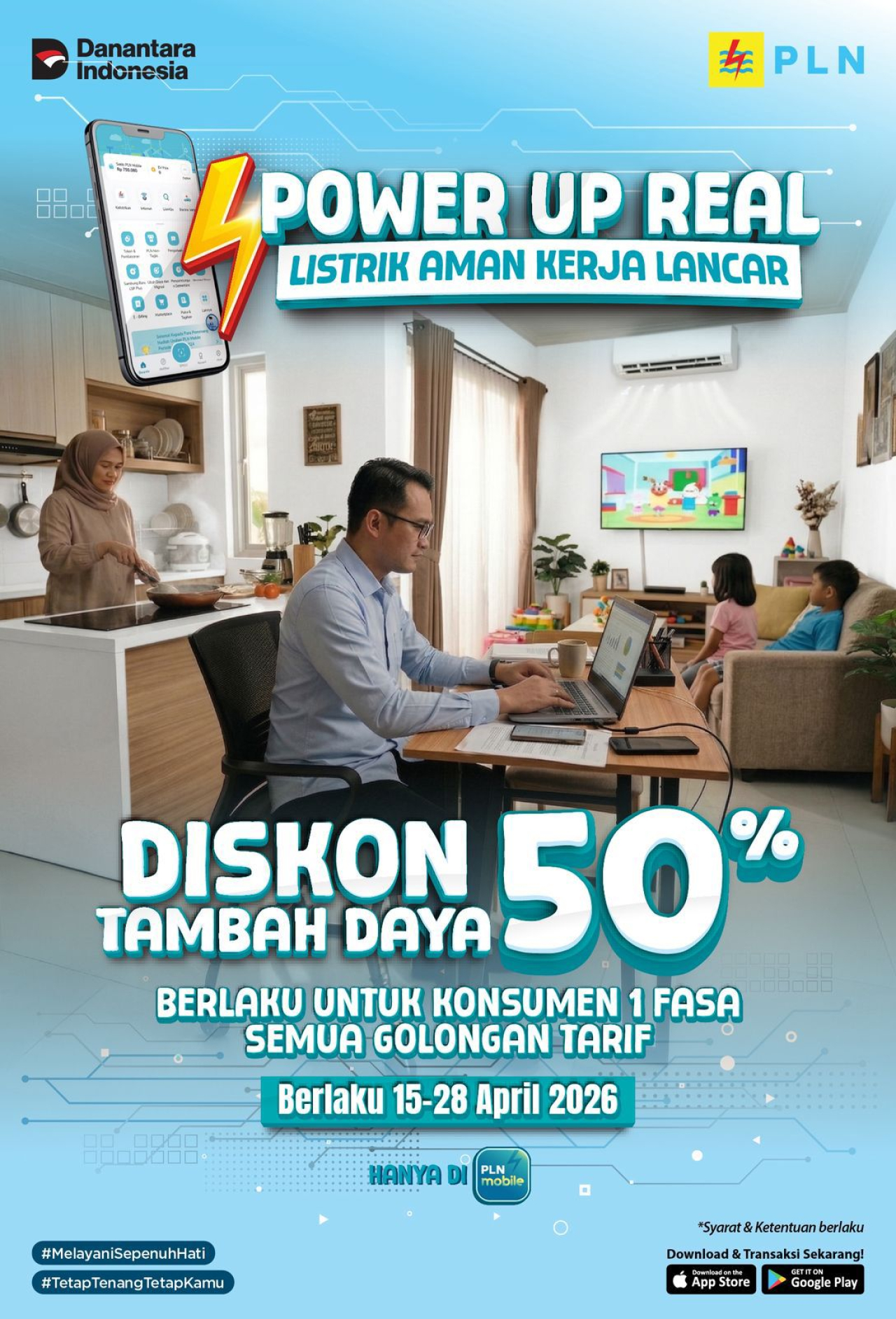 Dukung Electrifying Lifestyle dan Kenyamanan WFH, PLN Beri Diskon Tambah Daya 50%