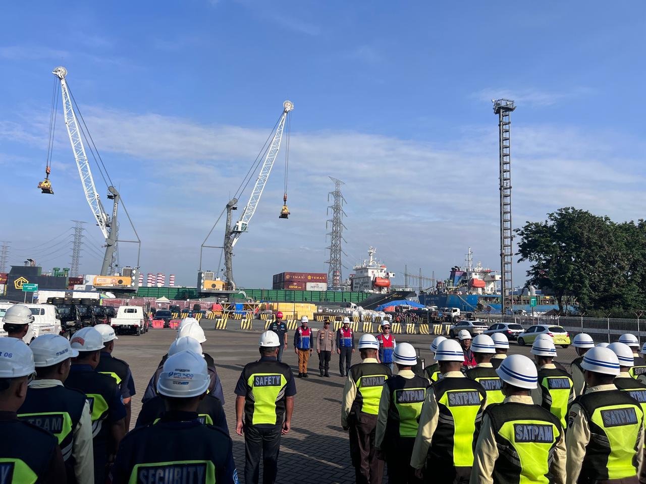 Polres Tanjung Priok,Gelar Apel Satpam Pelabuhan, Tekankan Kesiapsiagaan dan Etika, Jelang May Day.