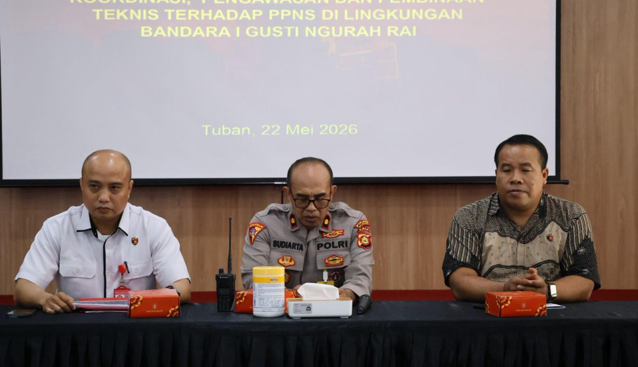 Sinergi Penegakan Hukum di Bandara Ngurah Rai, Polres Bandara Gelar Sosialisasi KUHAP Bersama PPNS