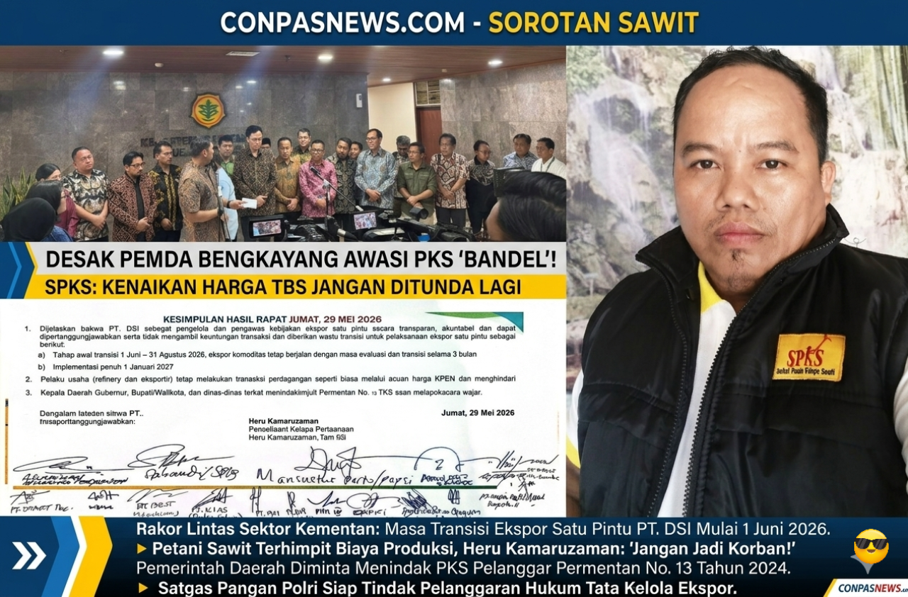 Pasca Rakor di Kementan, SPKS Bengkayang Desak Pemda Berani Tindak PKS "Bandar" Harga TBS
