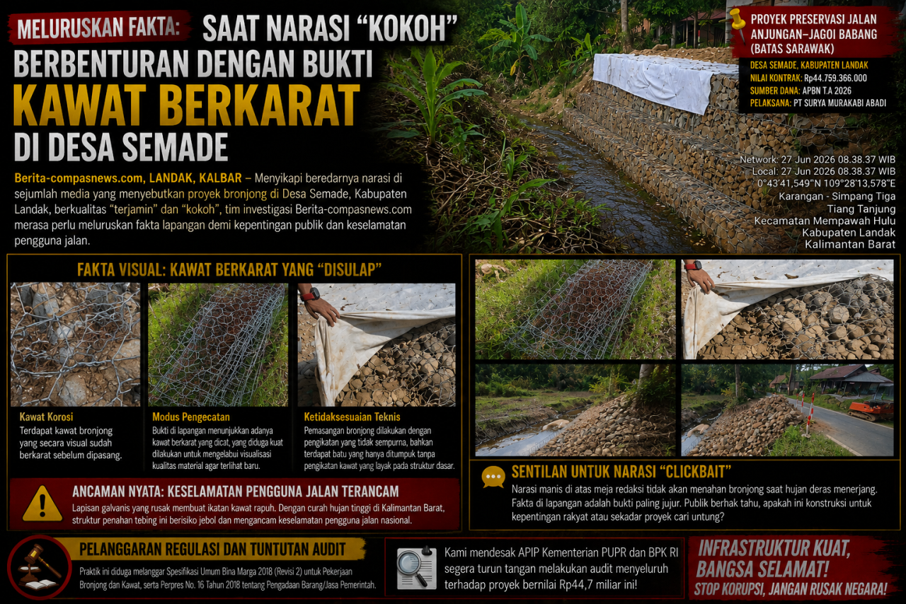 Meluruskan Fakta: Saat Narasi "Kokoh" Berbenturan dengan Bukti Kawat Berkarat di Desa Semade