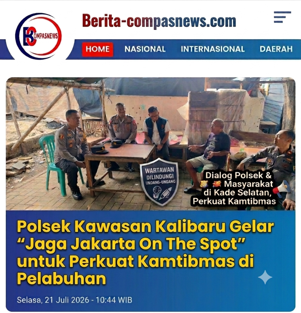 Polsek Kawasan Kalibaru Gelar "Jaga Jakarta On The Spot" untuk Perkuat Kamtibmas di Pelabuhan