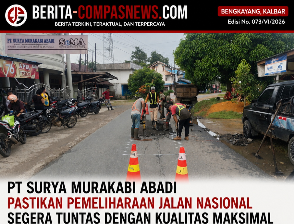 PT Surya Murakabi Abadi Pastikan Pemeliharaan Jalan Nasional Segera Tuntas dengan Kualitas Maksimal