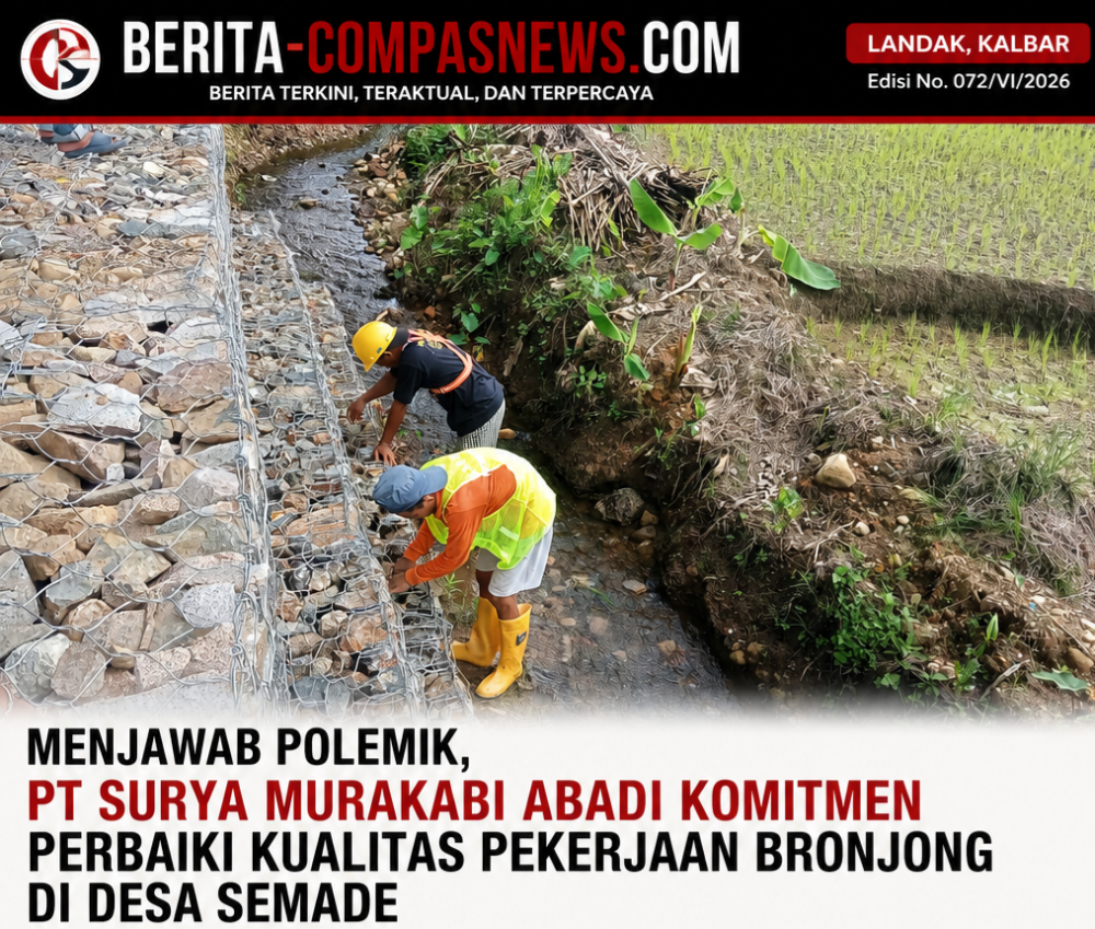Menjawab Polemik, PT Surya Murakabi Abadi Komitmen Perbaiki Kualitas Pekerjaan Bronjong di Desa Semade