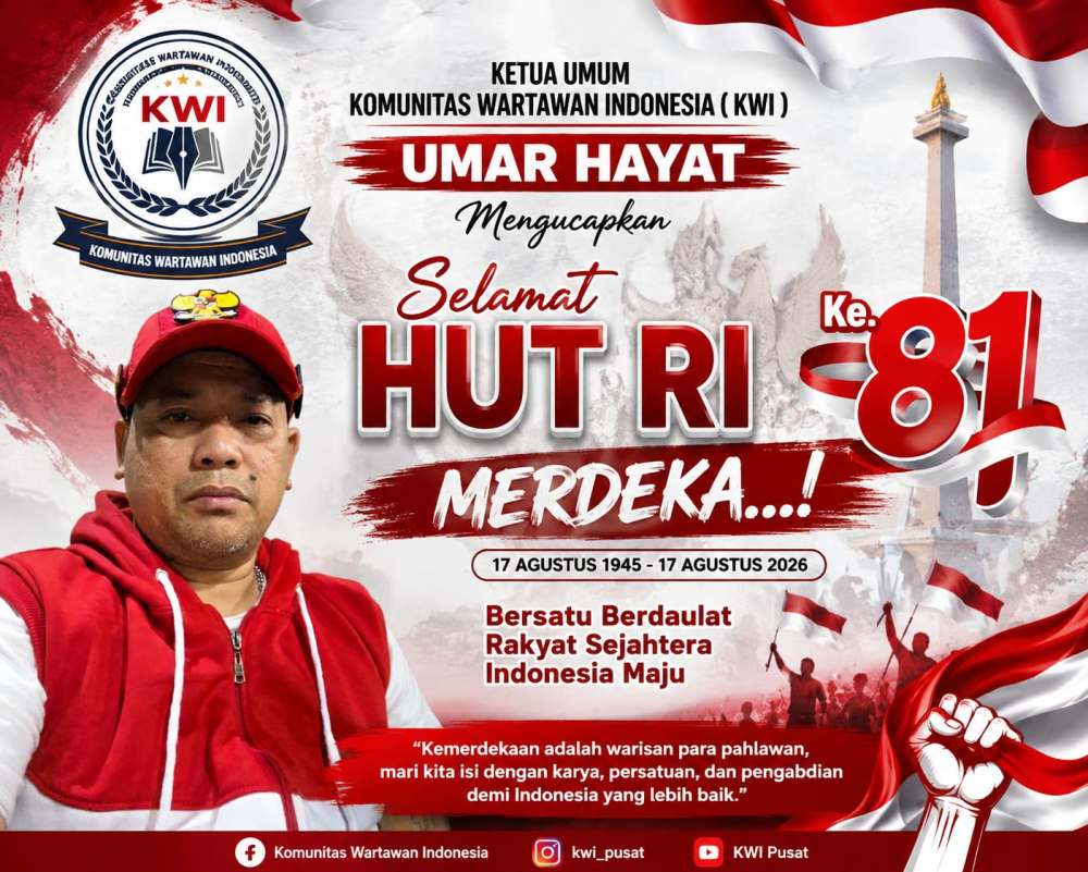 Ketua Umum KWI Umar Hayat Sampaikan Ucapan HUT Kemerdekaan RI ke-81: Merdeka, Bersatu dan Berdaulat