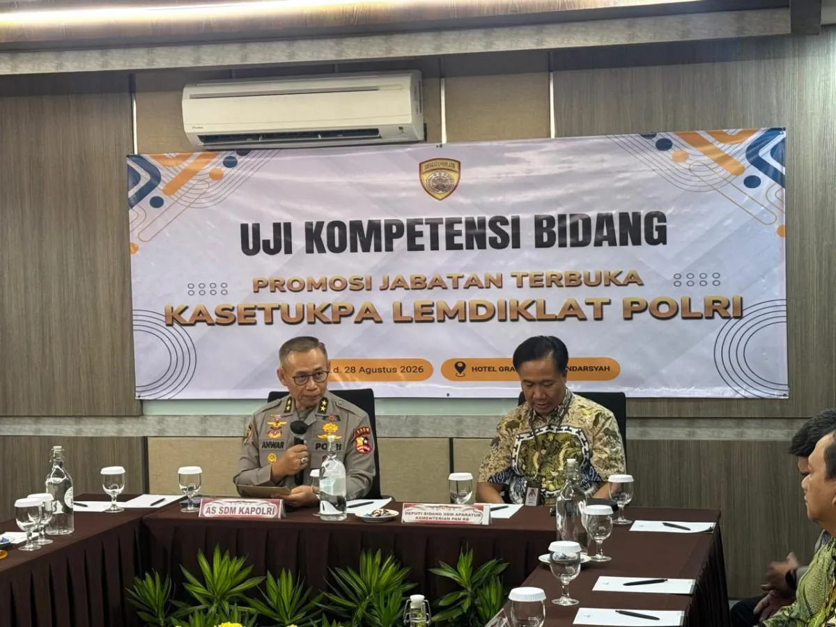 Polri Buka Seleksi Terbuka Kasetukpa Lemdiklat, 13 Perwira Ikuti Uji Kompetensi