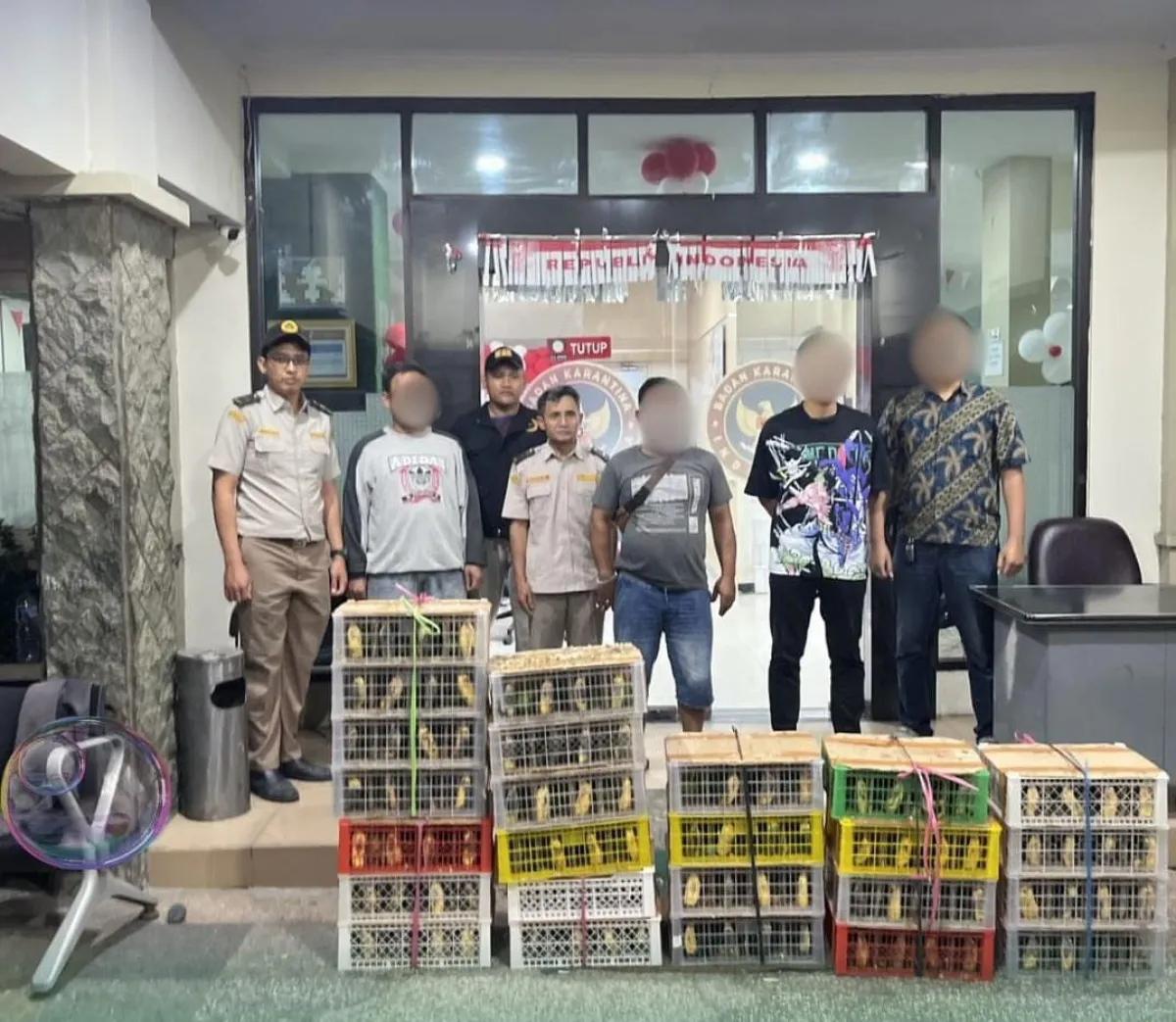 Barantin Gagalkan Penyelundupan 184 Burung, Cegah Risiko Flu Burung Masuk Jawa Timur